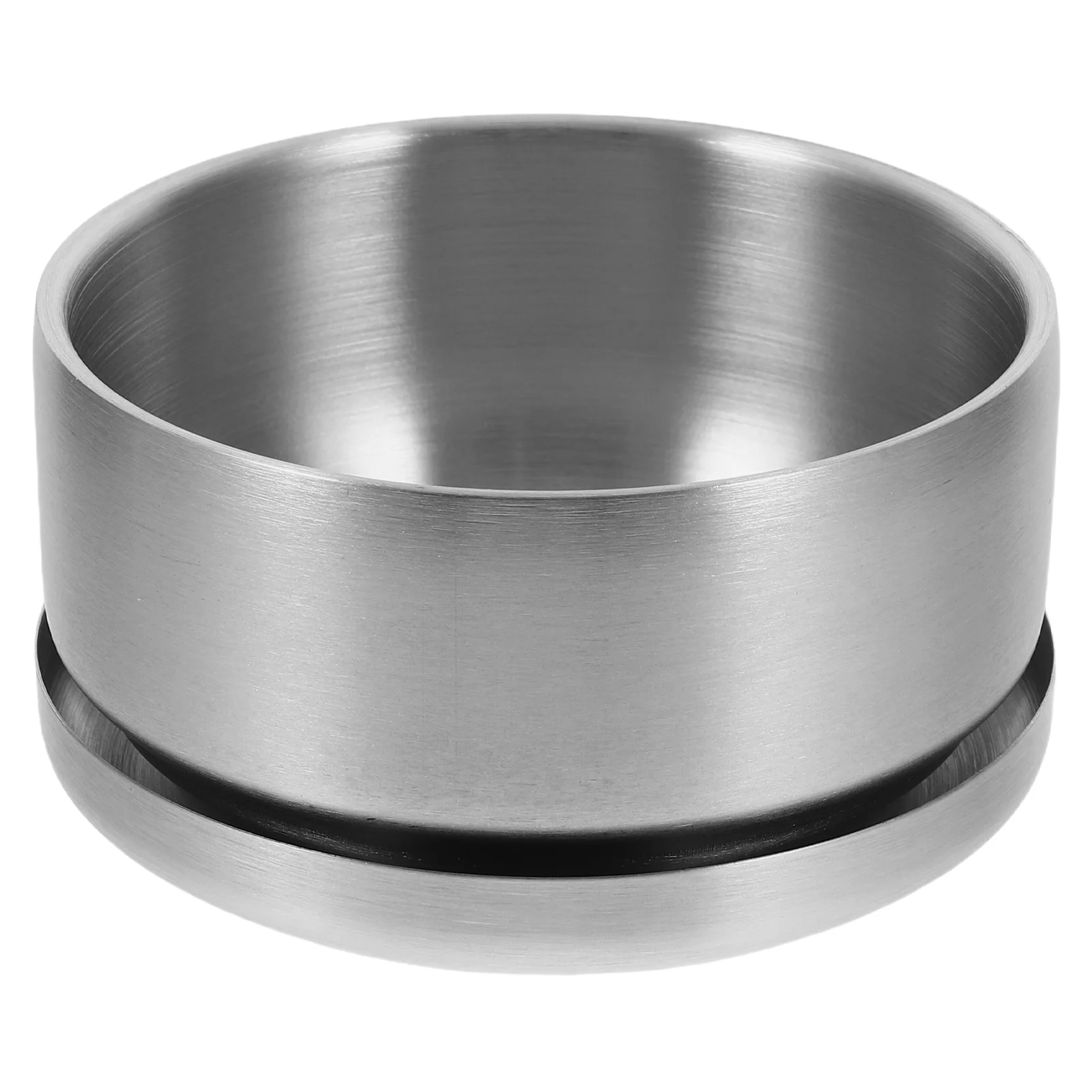 

Stainless Steel Shaving Bowl Lid Included Durable Men Shave Supply Smooth Surface Easy Clean Travel Bathroom Decor