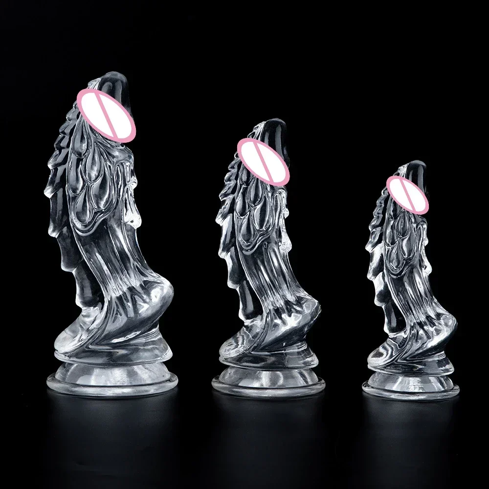 Vibrador de dragão para mulheres, plugue anal de silicone, vibrador anal grande com ventosa, monstro macio, massageador de próstata, brinquedos sexuais para homens