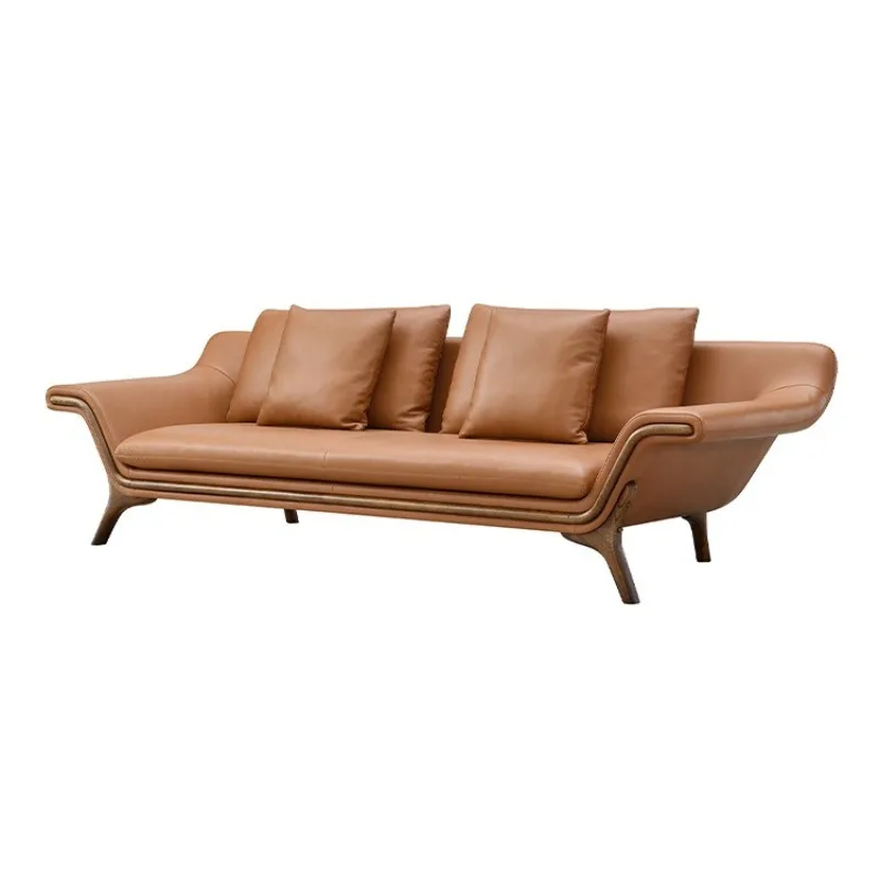 Italian light luxury modern office sofa, VIP reception sofa for the office of the director and president, export foreign trade
