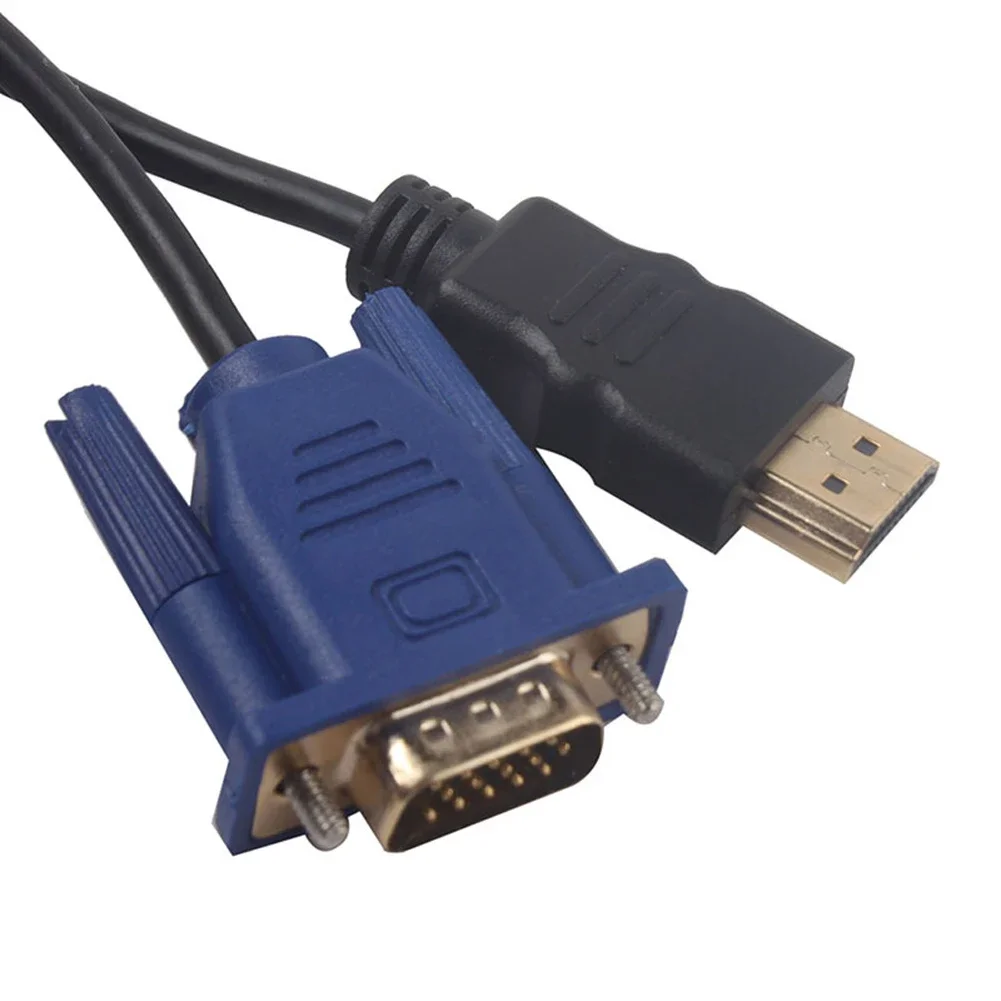 6 stóp 1.8M długości kompatybilny z HD męski do VGA męski kabel męski HD15 Adapter port do VGA / RCA kabel do PC TV