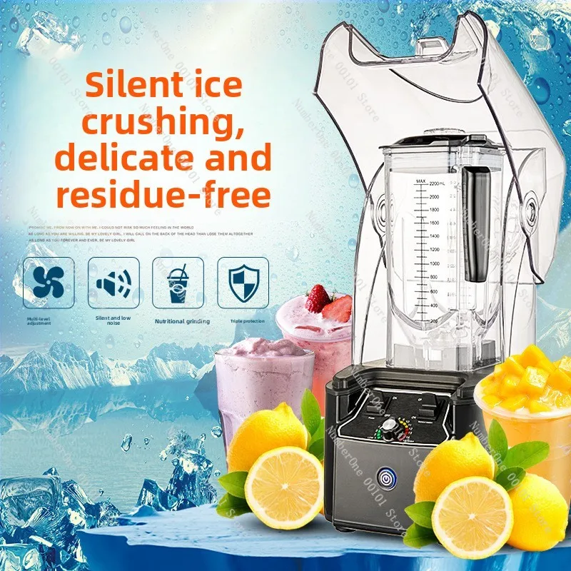 Cross-border special silent smoothie machine with cover English plug European plug American plug cooking smoothie machine