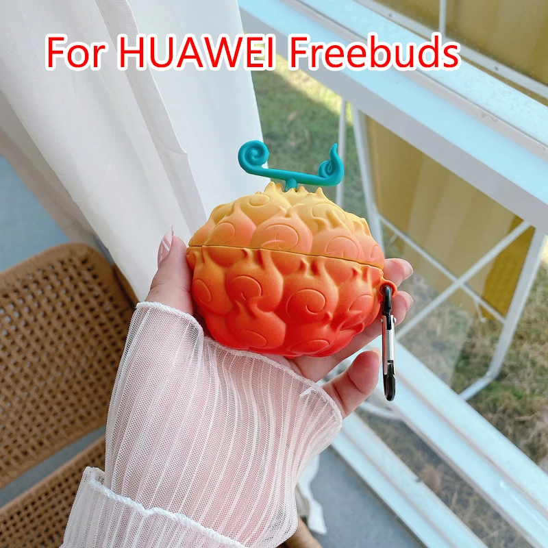 Devil Fruit Case for HUAWEI FreeBuds 4 4e 5 5i 6i Cover for Free Buds Pro 2 3 Pro2 Pro3 Pro4 SE3 SE2 Protective FreeClip Cartoon