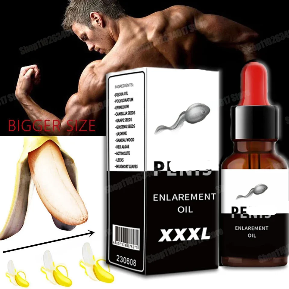 Loción sexual para aumentar el engrosamiento para hombres, masaje de energía, aceite esencial, aumento del sexo, XXXL