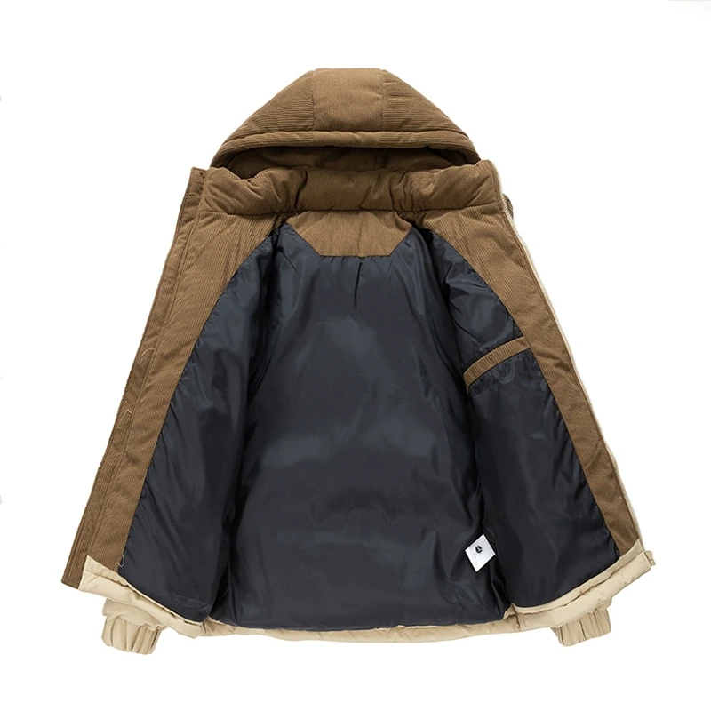 سترة عصرية للجنسين للرجال/النساء للخريف والشتاء معطف منتفخ دافئ للخروج سترة سميكة غير رسمية للطقس البارد ملابس الشارع