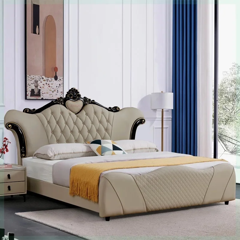 High-End Italian Style Twin Bed Frame - Modern Organizer Furniture for Reading and Relaxation