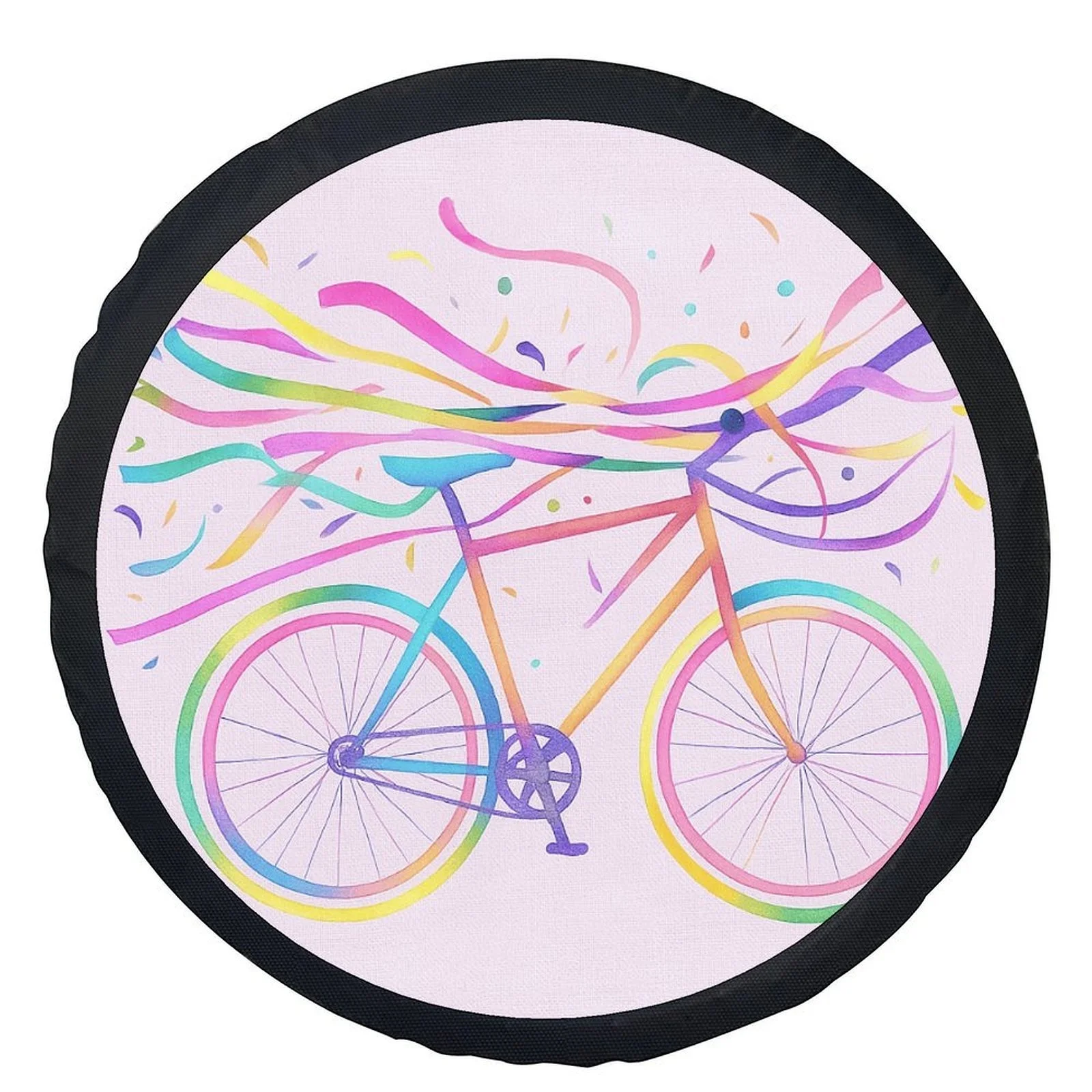 Colorful Bicycle Streamers Celebration Tire Cover Universal Polyester Wheel Protector