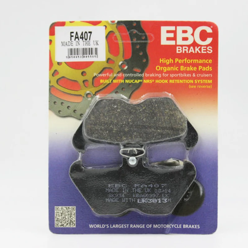 EBC Front Brake Pads FA407 For BMW  R1200C 1996-2002 Motorcycle Brake Block 100.1x57.2x8.4mm R850R 1994-2002