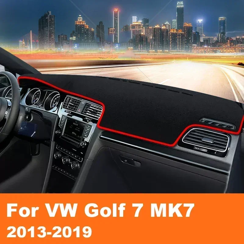 

For Volkswagen VW Golf 7 MK7 R Line GTI GTD 2013-2018 2019 Car Dashboard Cover Sun Shade Avoid Light Mat Pad Carpets Accessories