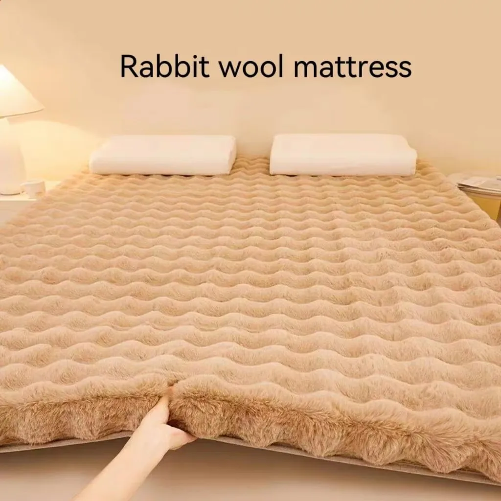 

Winter Warm Plush Mattress Sleeping Pad Thicken Mat Double Tatami Mattress Topper Bedding Breathable Mattress Bedroom Cushion