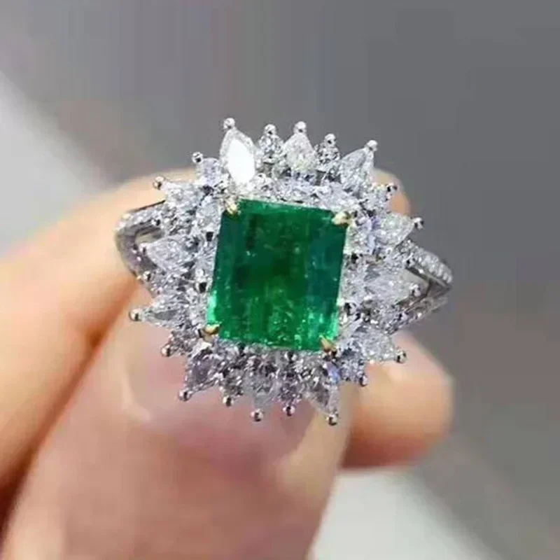 Champagne Colored Oval Zircon Ring, New Trendy High-end Design, Trendy Flowing Banquet, Luxurious and Elegant Women's Jewelry view 5