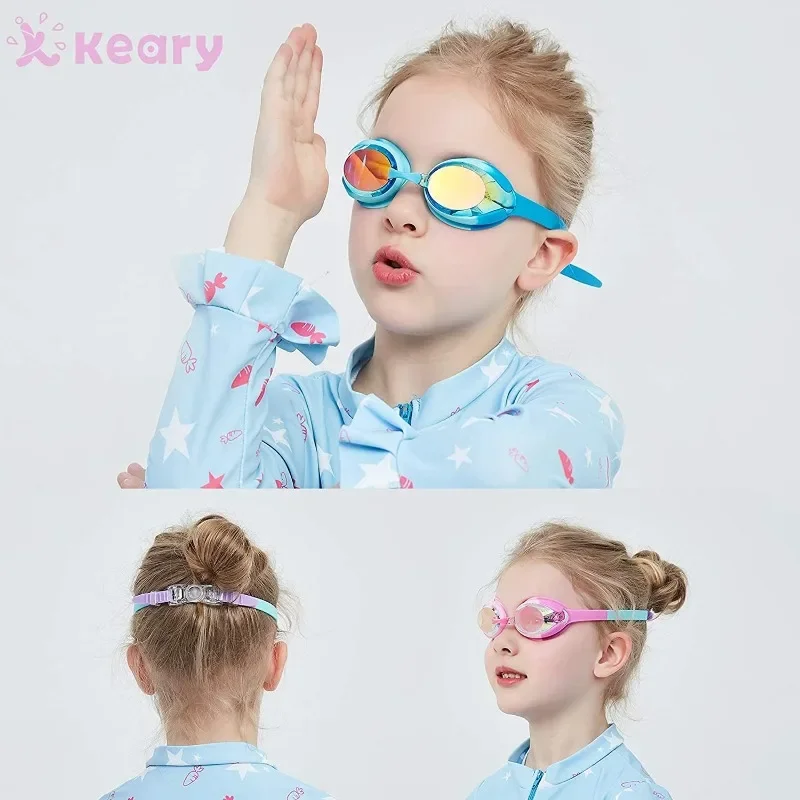 Children\'s Swim Goggles Electroplating High Definition Anti-fog Waterproof Comfortable Block Bright Light Vision Large Goggles