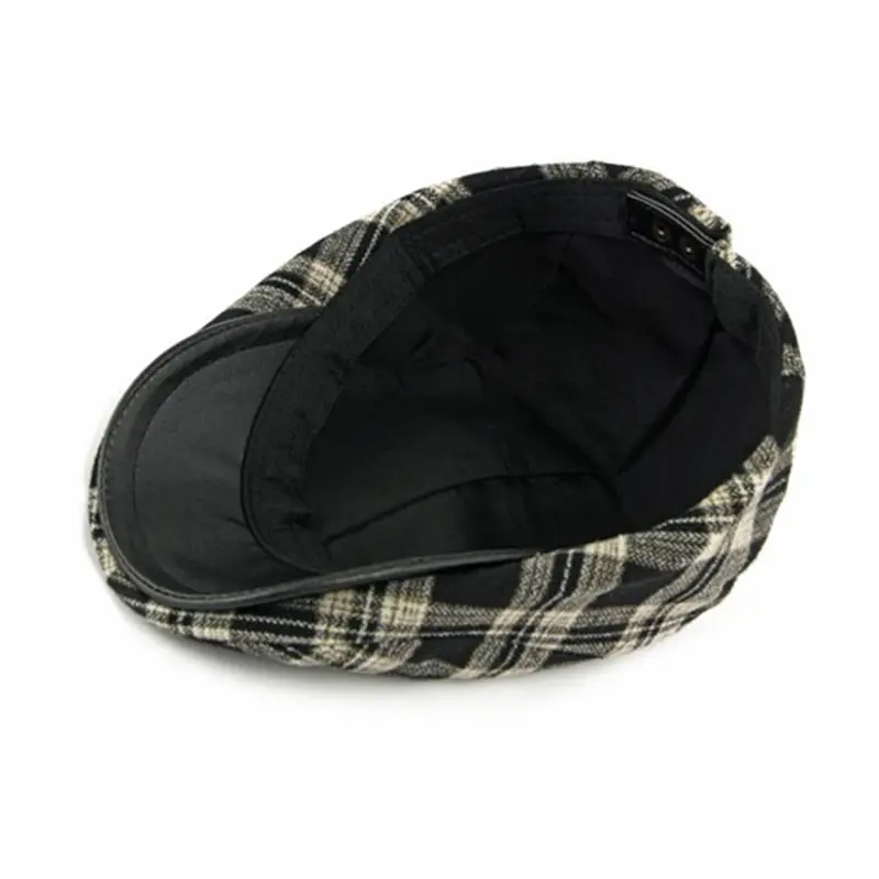 2025 الخريف والشتاء البوليستر طباعة الدافئة موزع الصحف قبعات الرجال قبعة مسطحة النساء الرسام قبعات بيريه 152