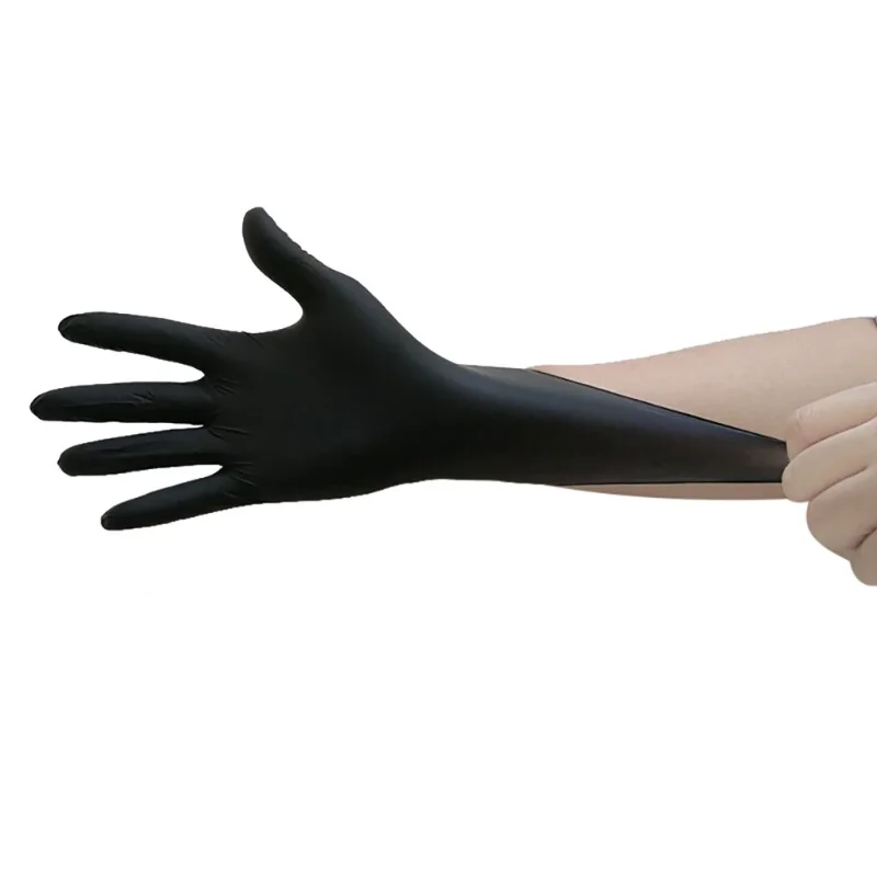 20 stücke schwarze Einweg-Latex handschuhe Haushalts labor reinigung Butyron itril handschuhe für die Haushalts reinigung Gewächshaus werkzeug