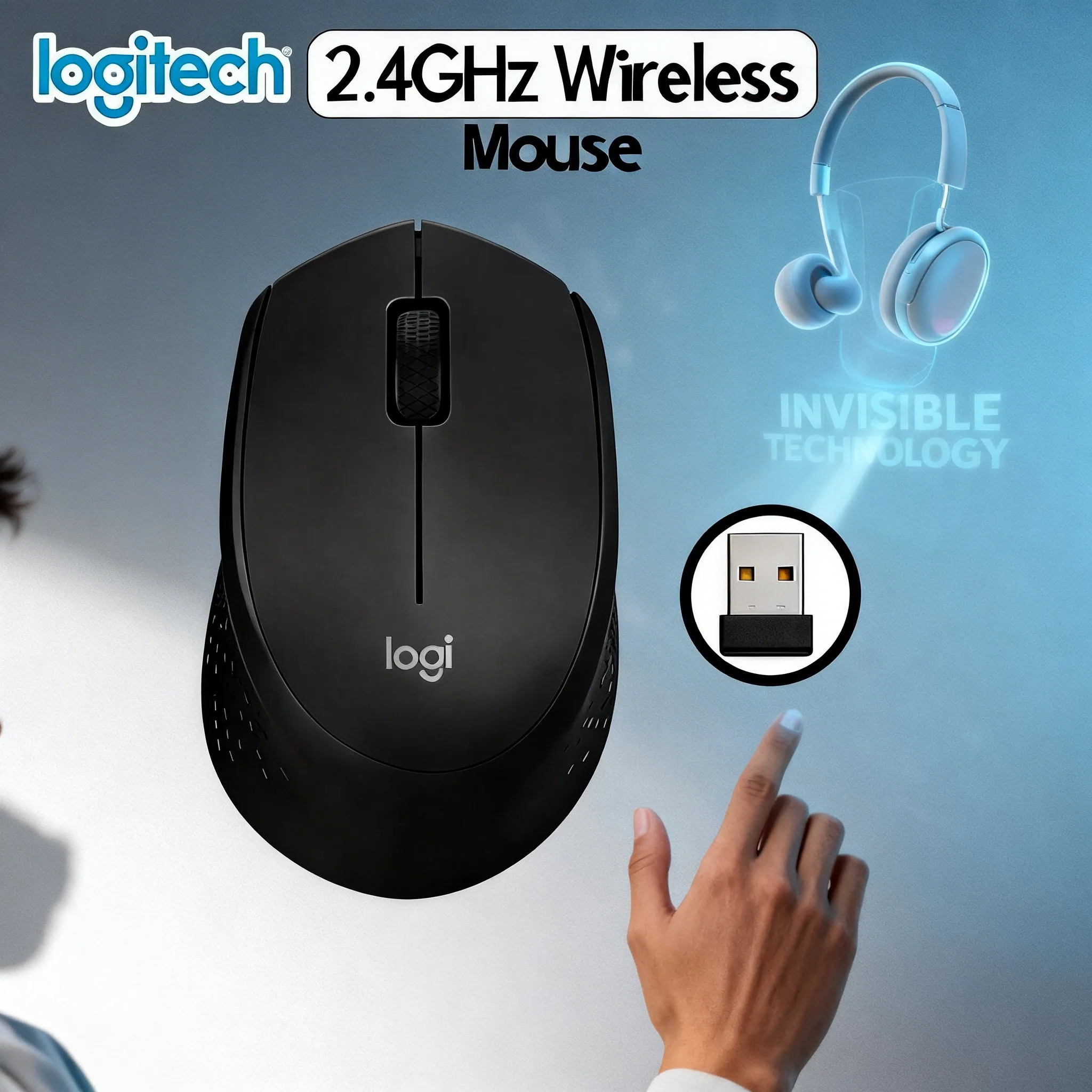 Hot Sale Logitech M330 M750 Silent Wireless Mouse Combo 2.4G Bluetooth For Office PC Laptop