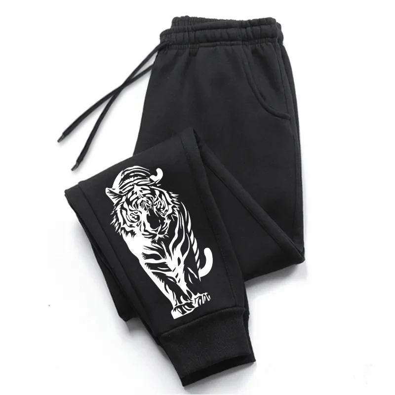 Heißer Verkauf Herren-Jogginghose, hochwertige Allwetter-Freizeit-Sport-Joggerhose, Gym-Hose mit Tiger-Print, Herrenbekleidung – Detail 7