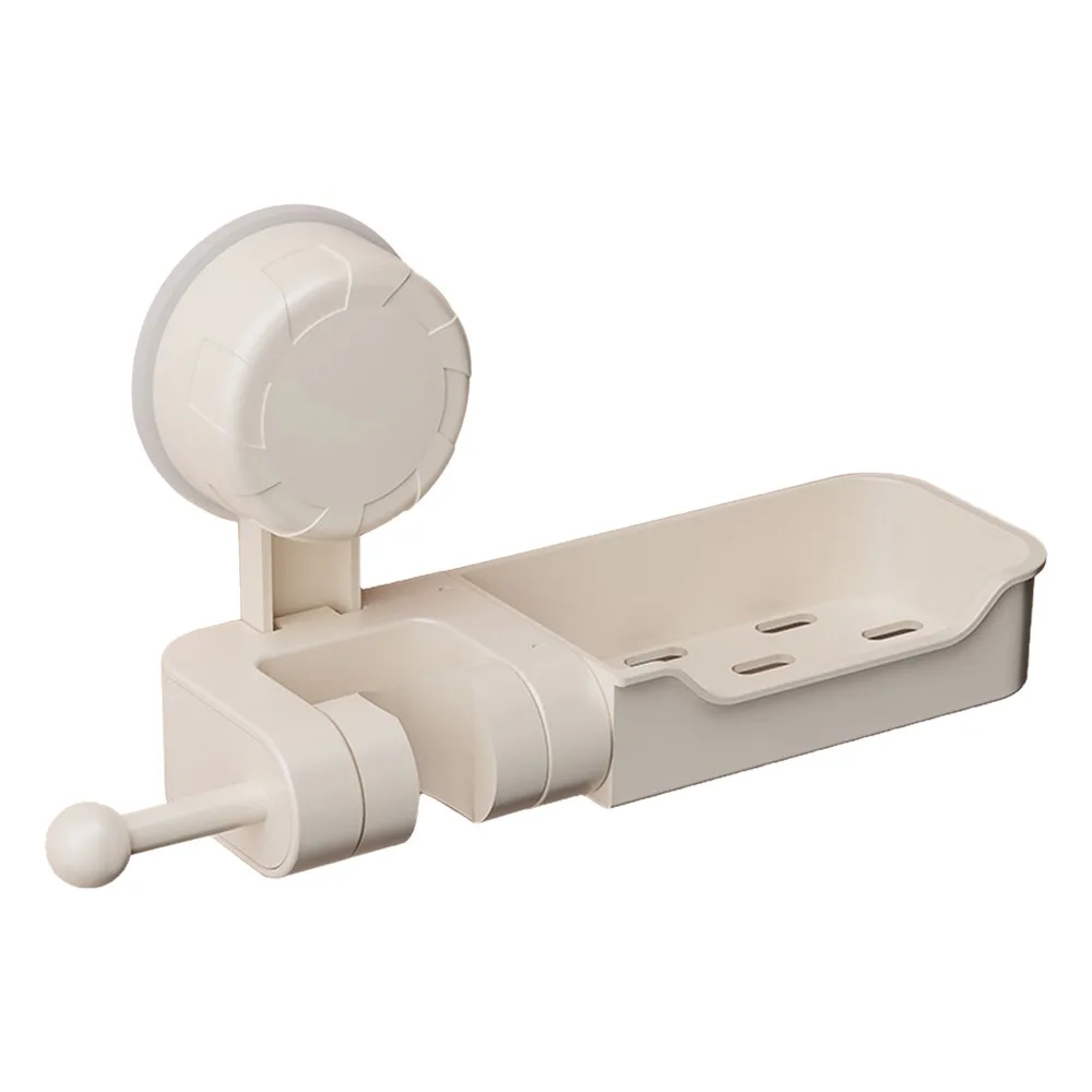 

Держатель насадки для душа на присоске Регулируемый настенный кронштейн насадки для душа с ящиком для хранения мыла Распылитель Фиксированное основание