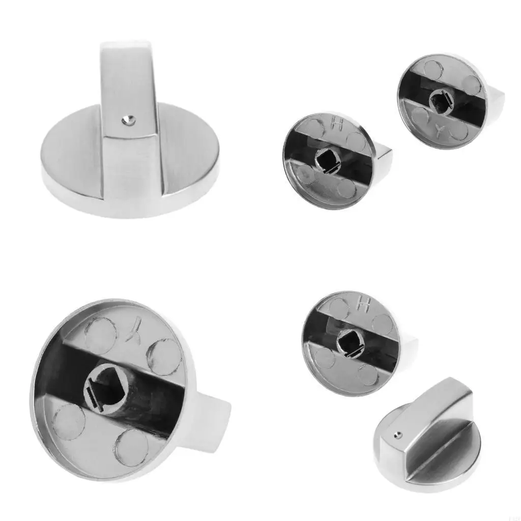 F92F 2Pcs Universal Cooker Oven Gas Stove Control Knob Switch Replacement Metal