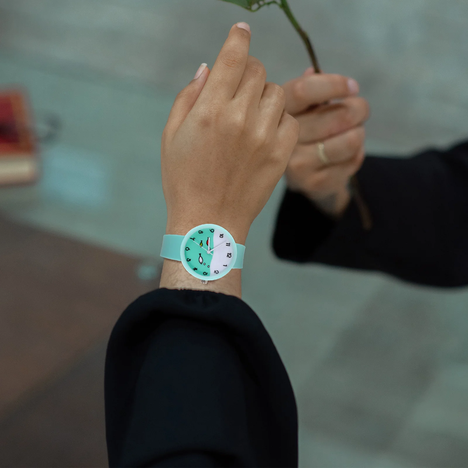 Silicone Quartz Watch Cartoon Girls Student Watch Casual Design Soft Flexible Strap Perfect Gift for Birthday Christmas Outdoor