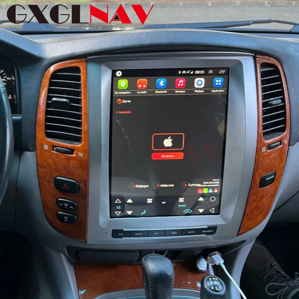 

Android 13 Vertical Screen Navigation For Toyota Land Cruiser 100 LC100 For Lexus LX470 GPS Radio Multimedia Auto Radio Carplay