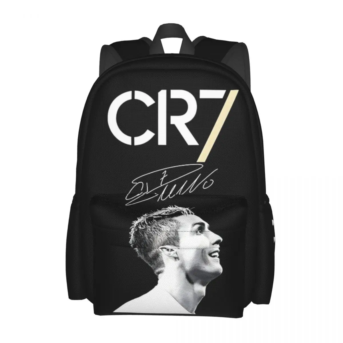 Cristiano Ronaldo CR7 New Fashion High Capacity Waterproof College Backpack Trendy Laptop Travel Book Bag