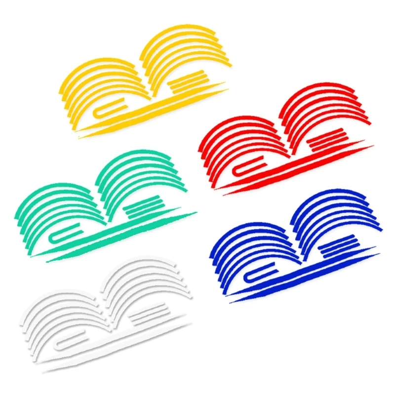 

Electric Scooter Reflective Film Sticker Waterproofs Decal Scooter Night Safety Warning Sticker Wheel Decorative Sticker