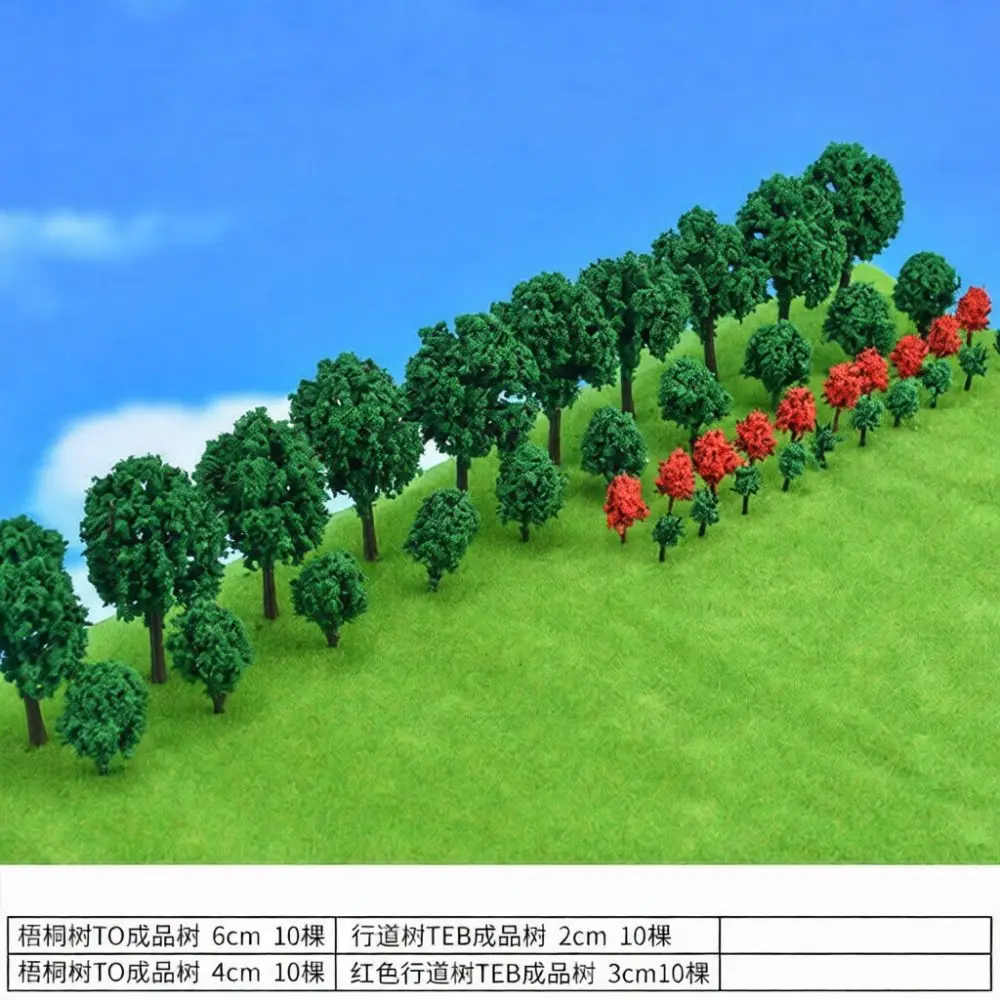 Miniature Building Model Trees For Crab Kingdom Artificial Plastic Scenery Railway Diorama Hobby Landscape Decor