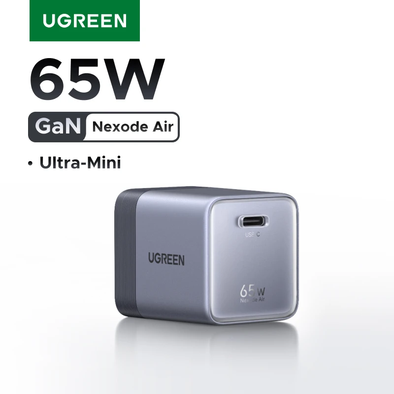 【Ультраминиатюрное зарядное устройство с вилкой стандарта США】UGREEN 65W 45W GaN USB C зарядное устройство PD3.0 QC4.0 PPS для Macbook Pro, ноутбуков, iPhone 1716, Samsung S26, iPad, планшетов