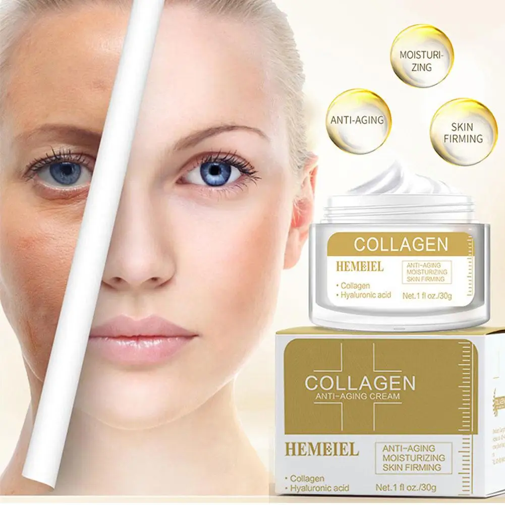 

Collagen Moisturizing Cream Anti-Aging Moisturizing Cream Brightening Anti-Wrinkle Moisturizing 30g Care Nourishing Face W3Y8