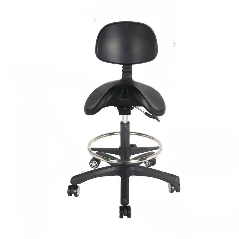 Ergonomic adjustment Sitting position Dentist office chair Rotating PU foam lifting anti-static stool