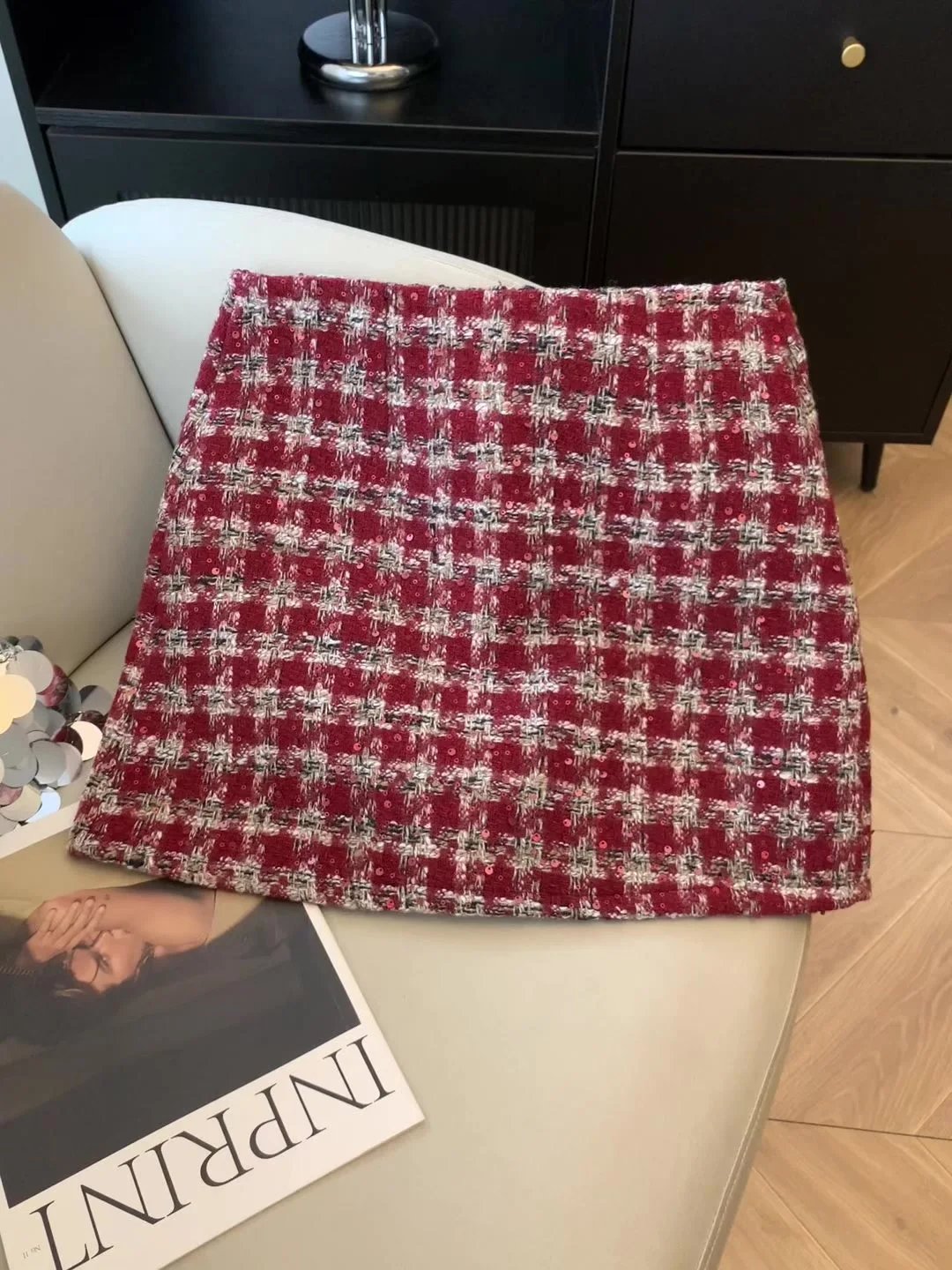 

Женская красная клетчатая юбка с запахом, винтажная мини-юбка трапециевидной формы, Harajuku, корейский стиль, Y2k, роскошные юбки с запахом, одежда 2000-х годов, весна-лето