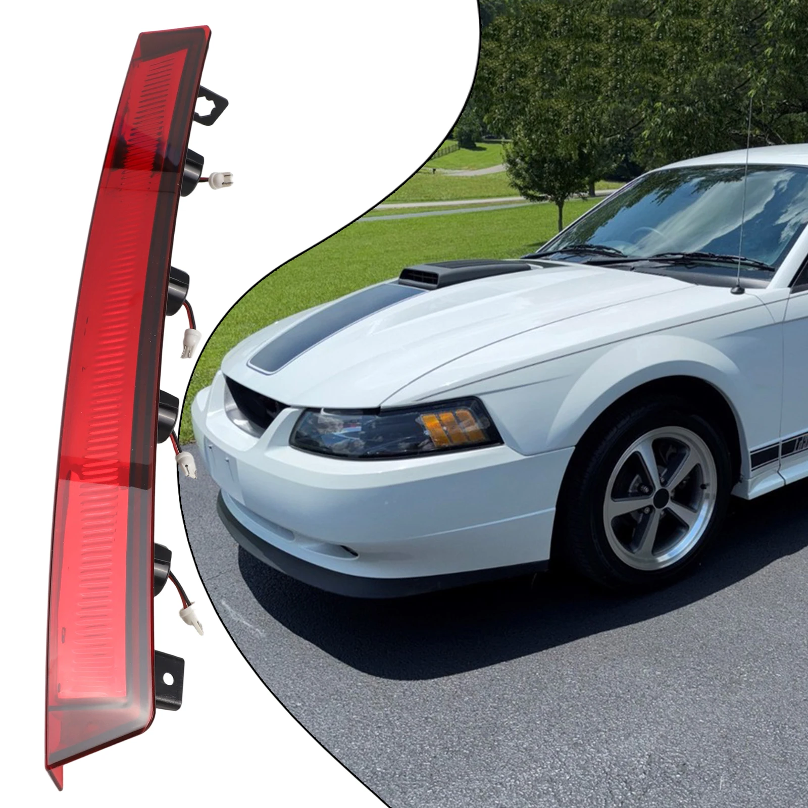 Parking Lamp Third Brake Light Vehicle Safety Quick Installation Installation Location Rear OEM Number 1R3Z13A613AB