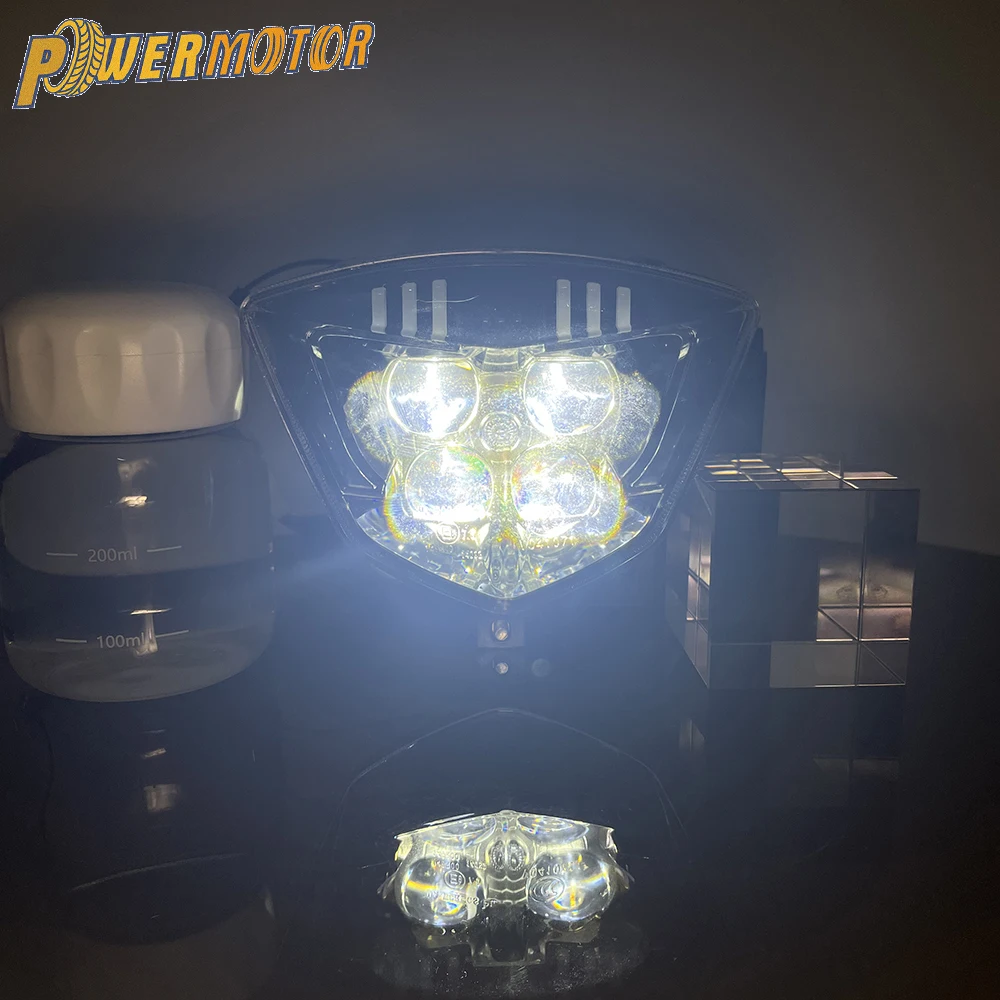 Enduro Motocross Headlight LED Wick for GASGAS EC 350F ES 700 EX 250 350F 450F MC-E EX 250F Dirt Bike Tuning Motorcycle Headlamp