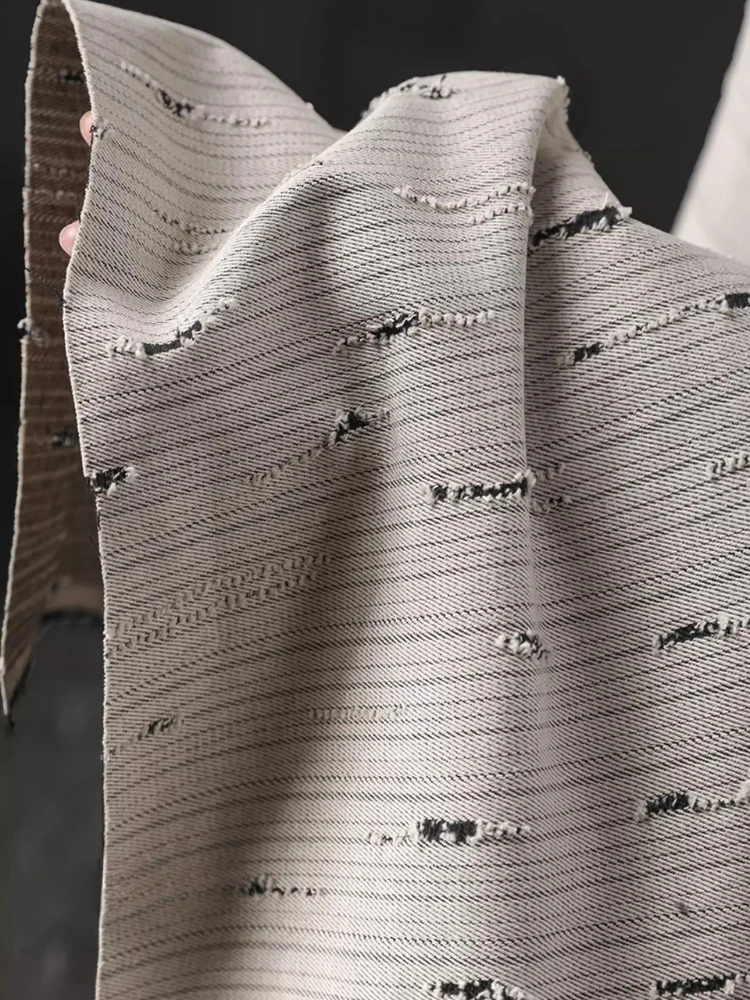 Striped Denim Cotton Jacquard - Sewing Recycle 评论和价格