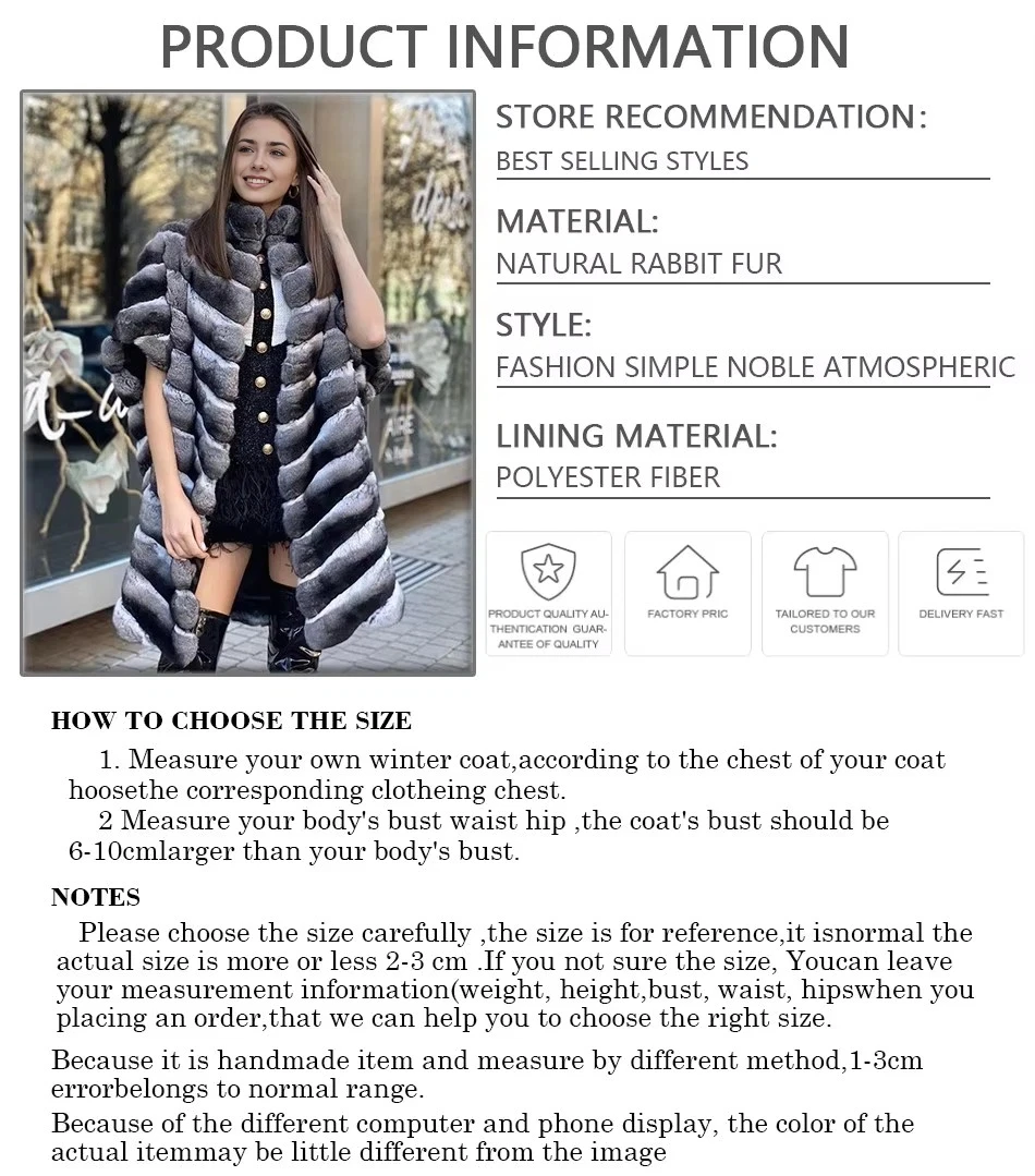 سترة فرو أرنب ريكس الحقيقي معاطف فرو شينشيلا للنساء متوسطة الطول أفضل بائع سترة من الفرو الطبيعي معطف شتوي نسائي