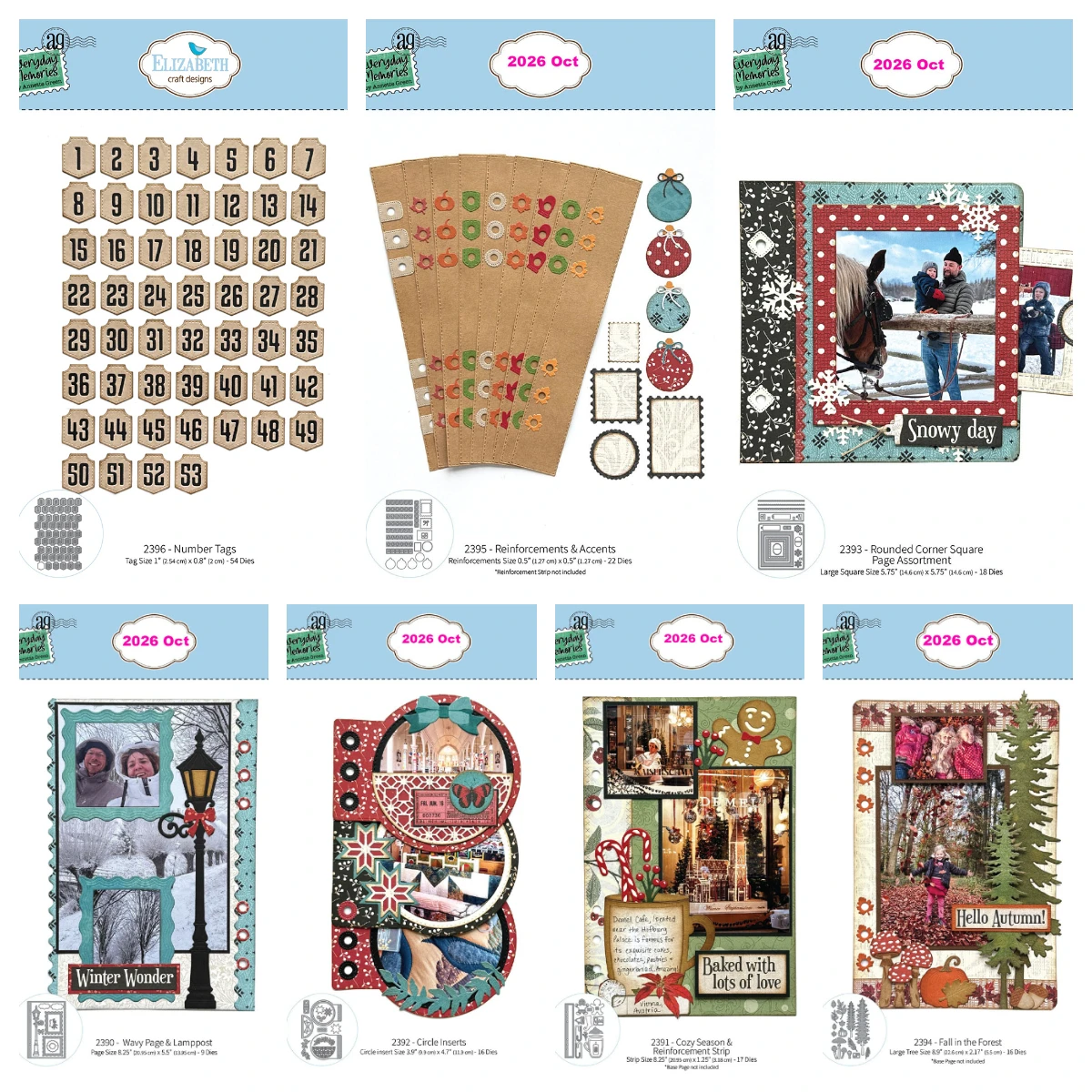 The Comfy Cozy Collect Halloween- und Weihnachts-Metallstanzformen, transparente Stempel für DIY-Grußkarten, Scrapbook-Dekoration, Neu 2026