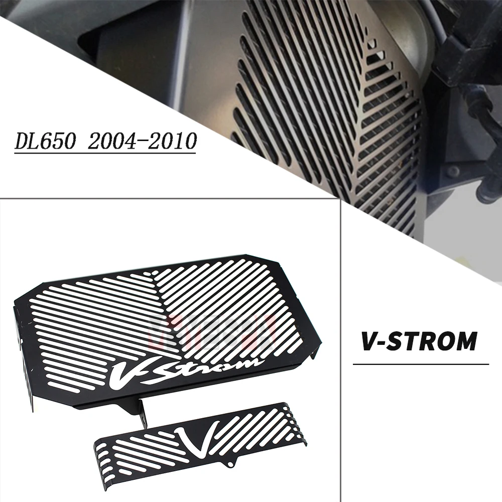 

For Suzuki DL650 VStrom 650 V-STROM DL 650 2004-2010 Radiator Grille Guard Cover & Oil Cooler Protector