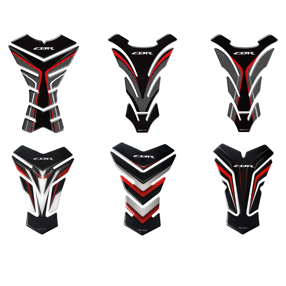 Motorcycle Carbon Fiber Fuel Tank Pad Protection Sticker Fuel Tank Decal For  CBR 250 500R 600 900 1000 F4 F4I 919 929 954