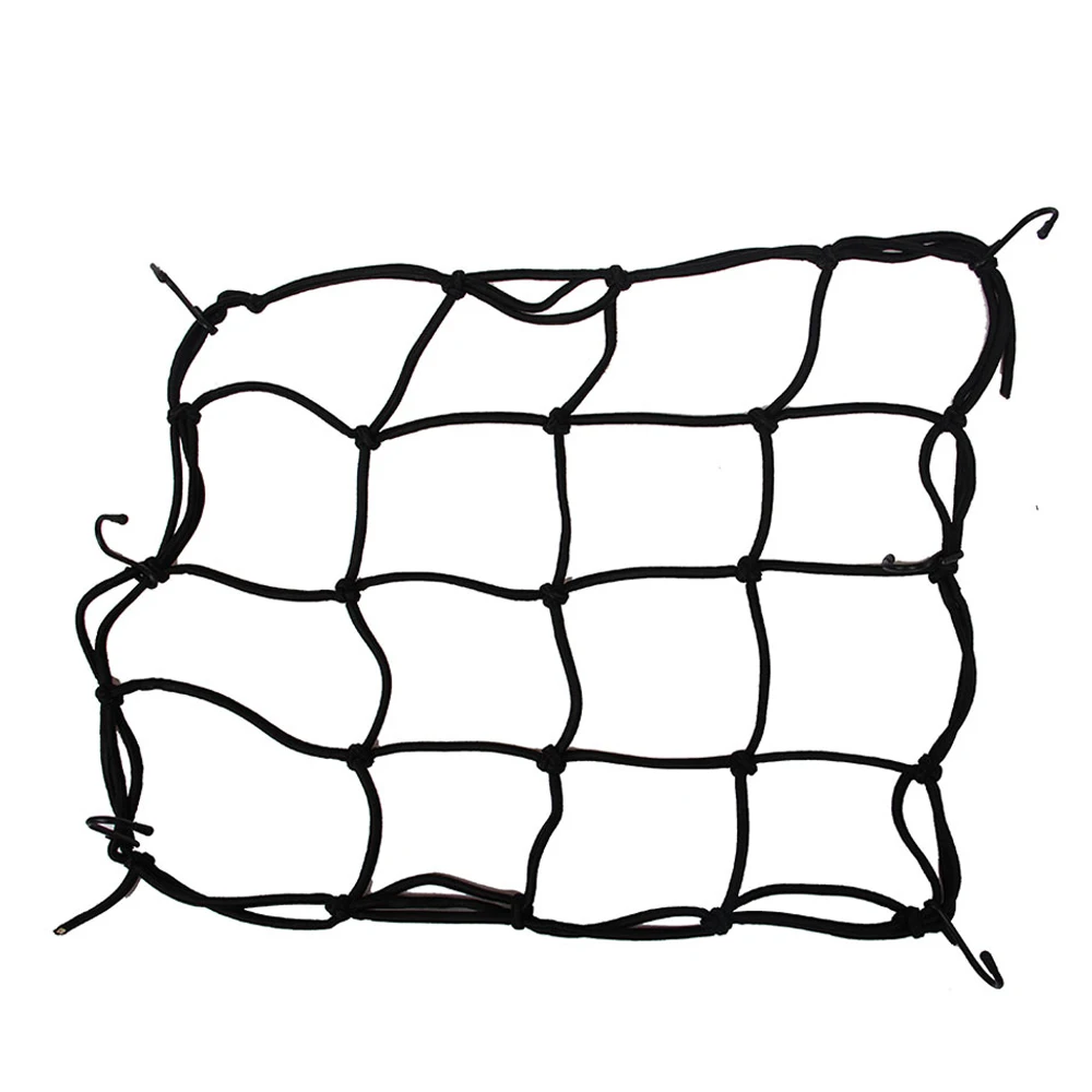 Universal Motorcycle Luggage Net Hooks Motorcycle Accessories Net Motorbike Mesh Bungee Mesh Helmet Holder Black Luggage Net