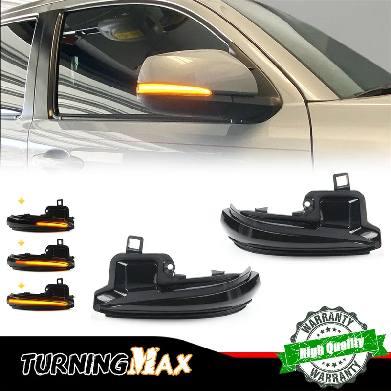 

Sequential Amber LED Car Front Side Mirror Turn Signal Lights For Toyota Tacoma RAV4 Alphard Vellfire Highlander For Lexus LM