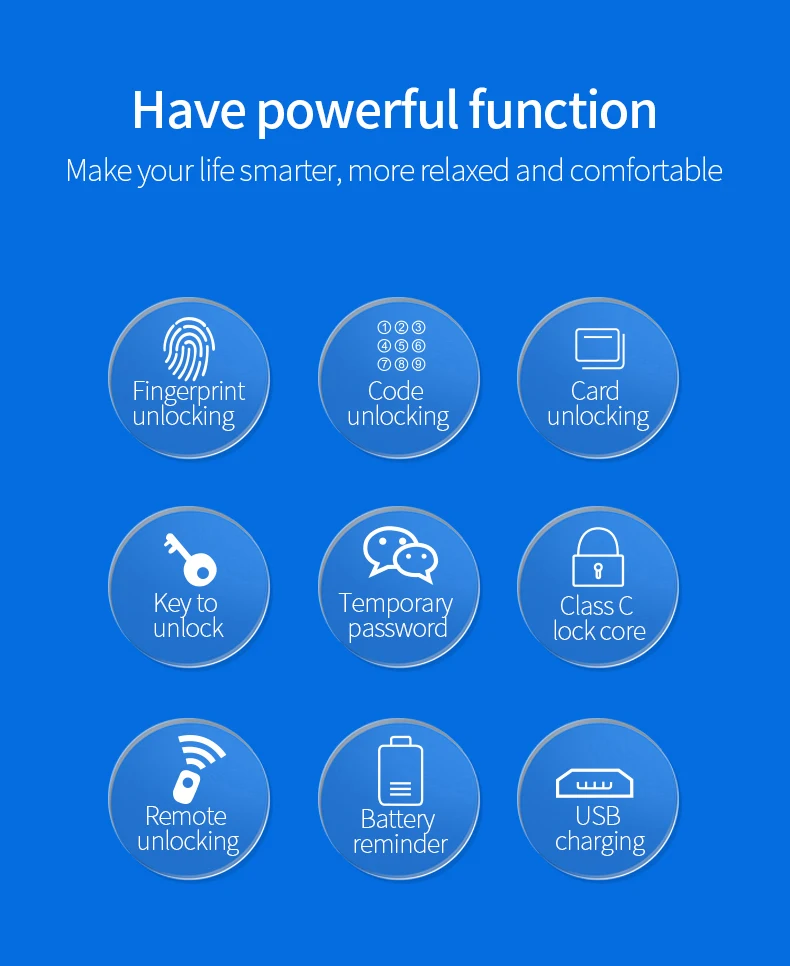 TYSH Tuya Waterproof Sliding Door Smart Lock  Fingerprint Digital Code RFID Card Anti-Lock Aluminum Glass Electronic Lock