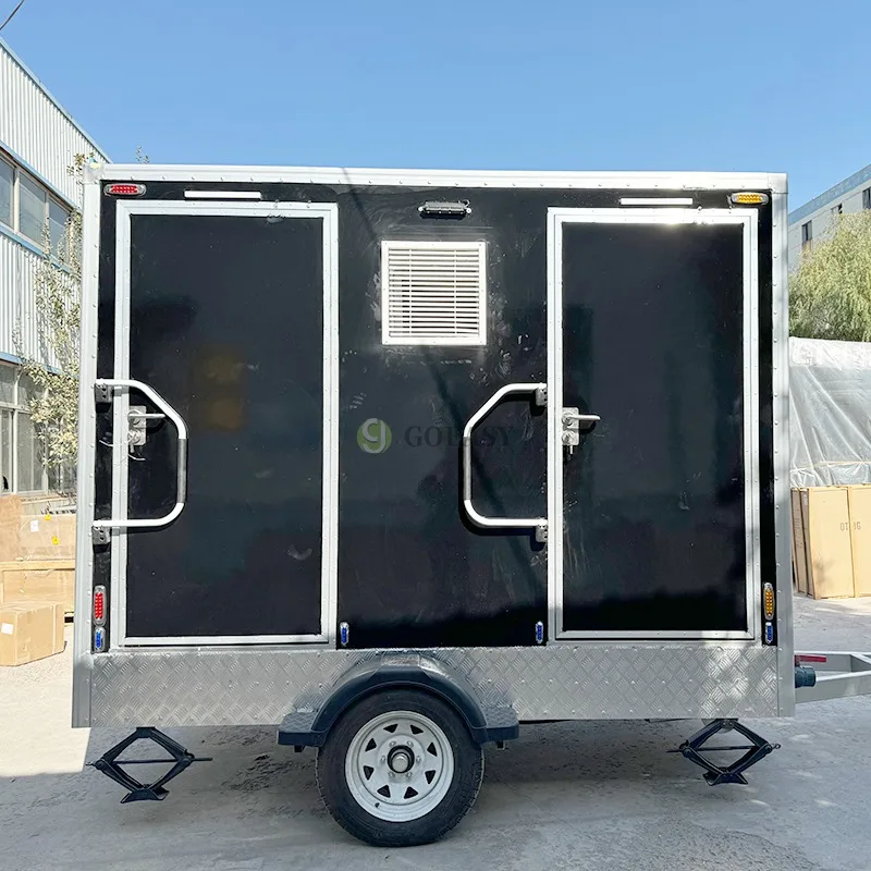 Customized GoEasy Best Selling Luxury Portable Washroom Bathroom Toilet Mobile Restroom Trailer