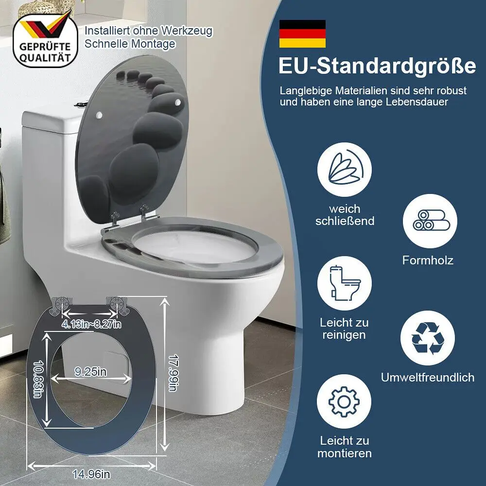 Sainos Wc sitz mit absenkautomatik Toilettendeckel mit Cierre Suave, Toilettensitz mit. Toilettensitzeislav Badezimmerteile