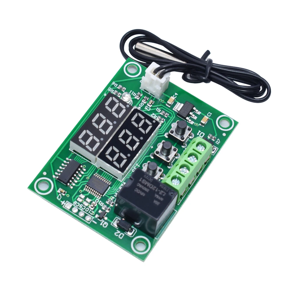 XH-W1219 DC12V Dual LED Digital Display Thermostat Temperature Controller Regulator Switch Control Relay NTC Sensor Module