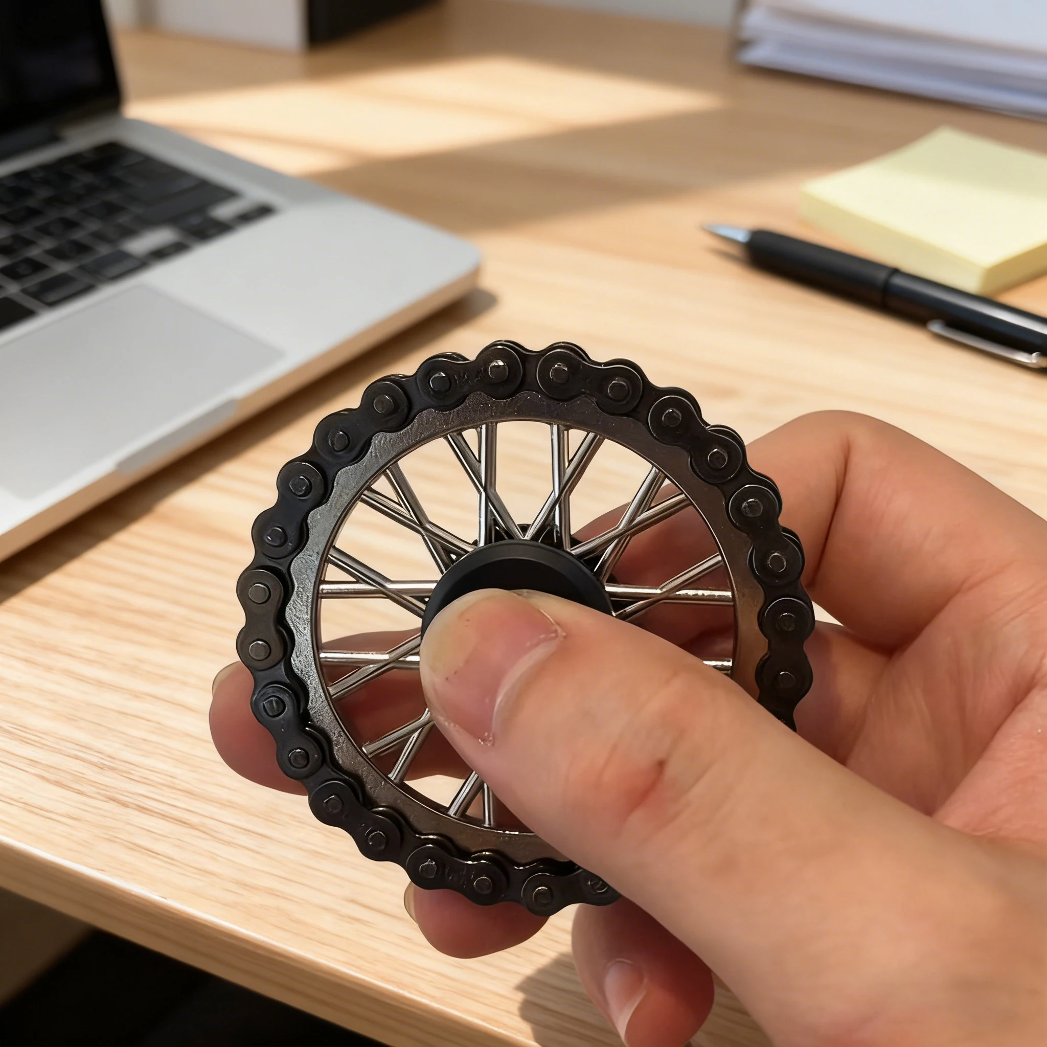 Metall Schwungrad Gyro Kette Fingertip Gyro Kettenräder Fidgets Spielzeug Anti-stress Zappeln Spinner Finger Übung Spielzeug Weihnachten Geschenke