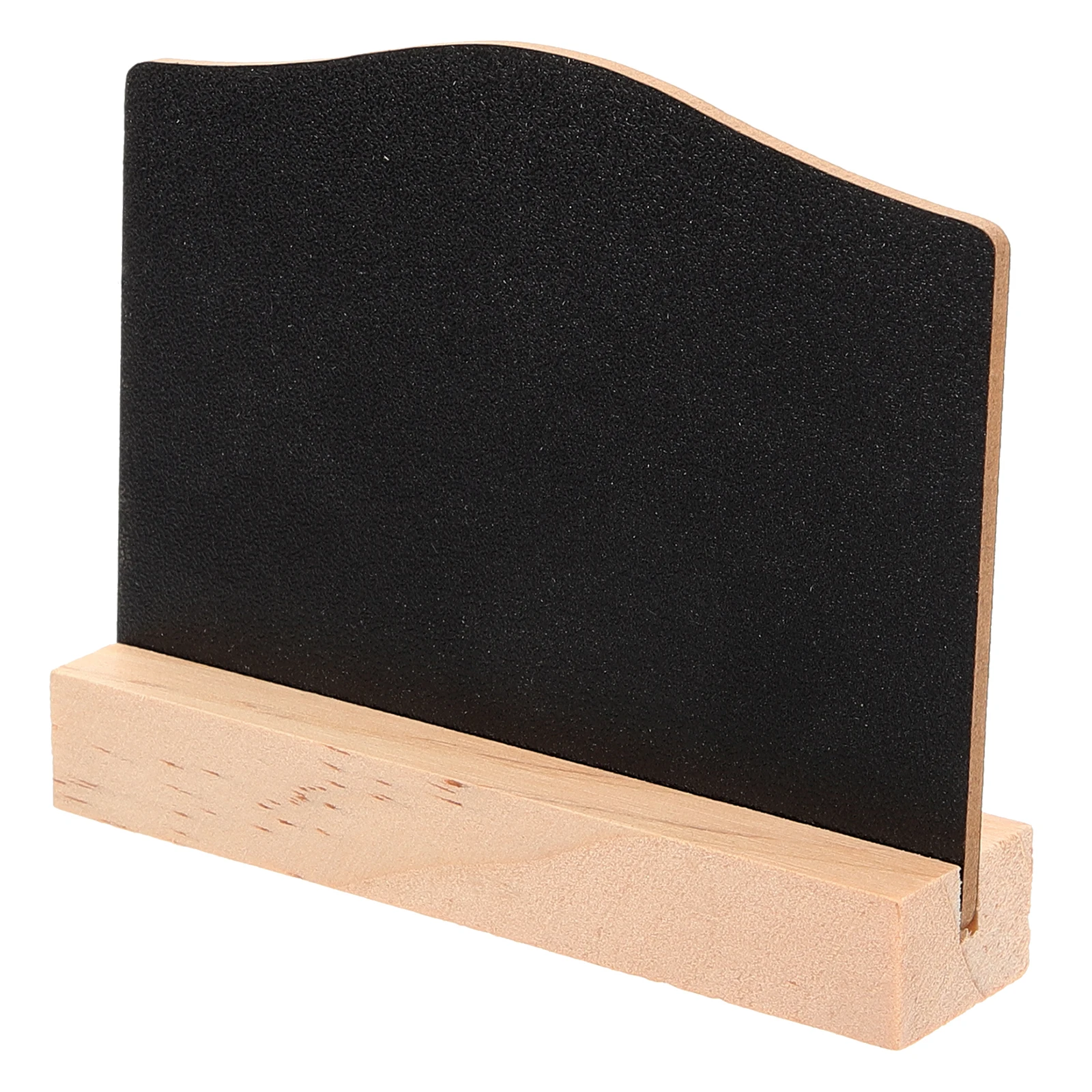 

Wooden Blackboard Ornaments Writing with Base Decoration Vertical Double-sided Bamboo