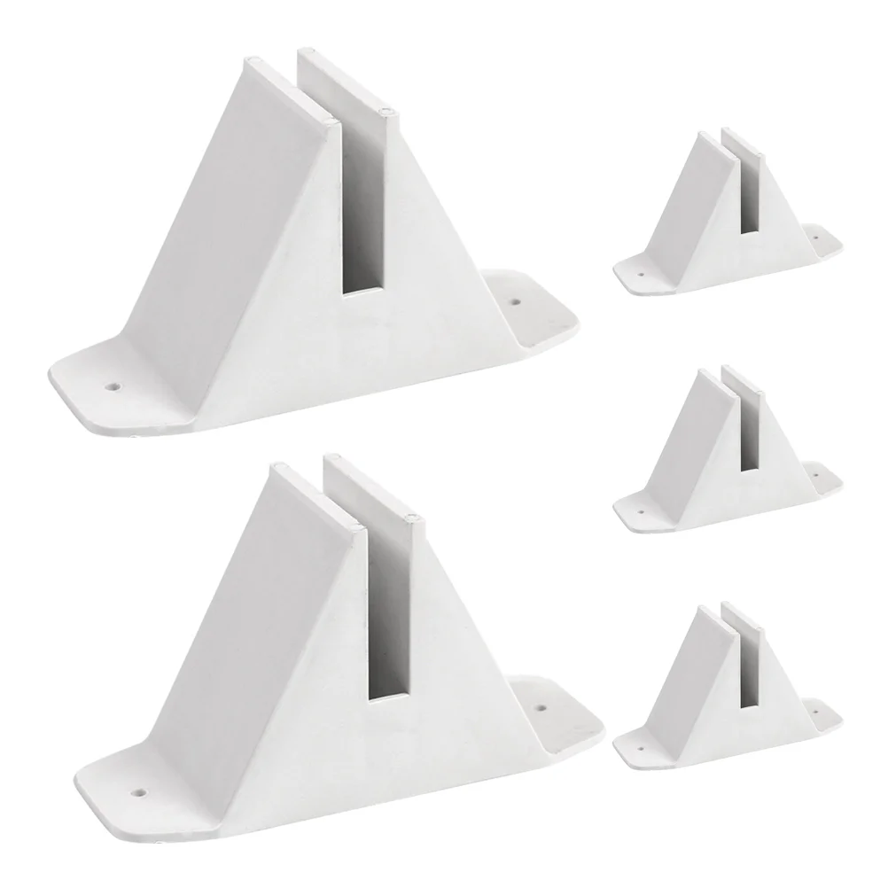 5 Pcs Fence Base Post Reinforcement Anchor Support Plate Brackets Plastic Anchors