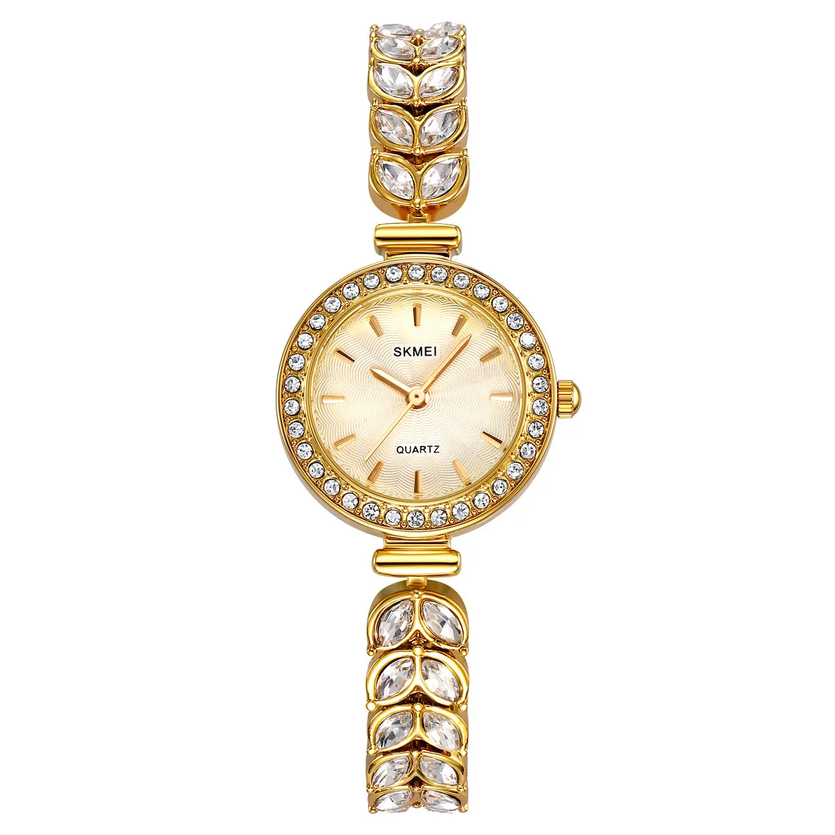 2547 Lady Diamond Quartz Watches Women Fashion Waterproof Stainless Steel Innovative Girl Wristwatches Clock Reloj Mujer view 6