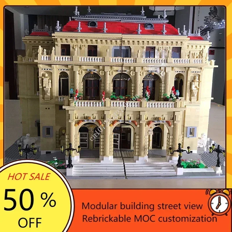 53901PCS Hungarian State Opera Modular MOC Creative street view Model Building Blocks Architecture Education Assembly Toys Gifts