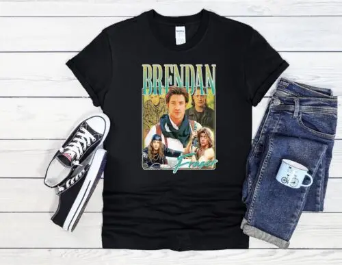 Brendan Fraser Homage Men Women Jute Bag Unisex Hoodie Baseball T Shirt Top 3361