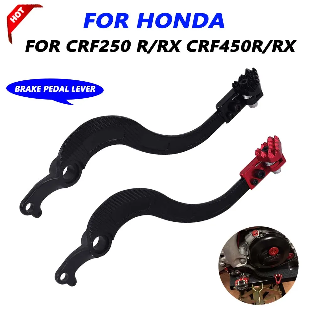 For Honda CRF250R CRF450R CRF450RX CRF250RX CRF 450R 250R CRF450 R CRF 450 R 250 R CRF250 R RX 450RX Rear Foot Brake Pedal Lever